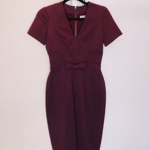 Burberry Burgundy Cocktail Dress